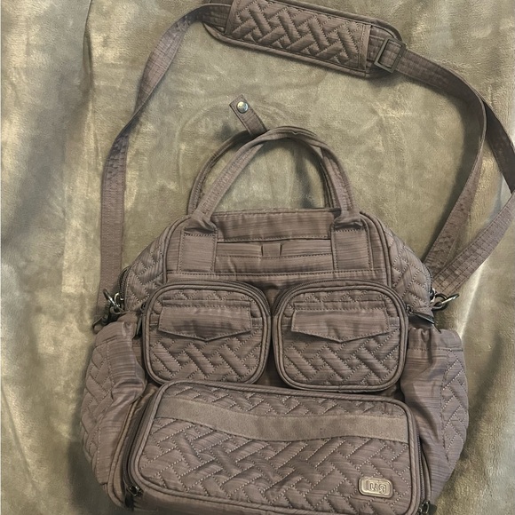 LUG GRAY  Mini Puddle Jumper Crossbody Tote Bag. - Picture 10 of 13